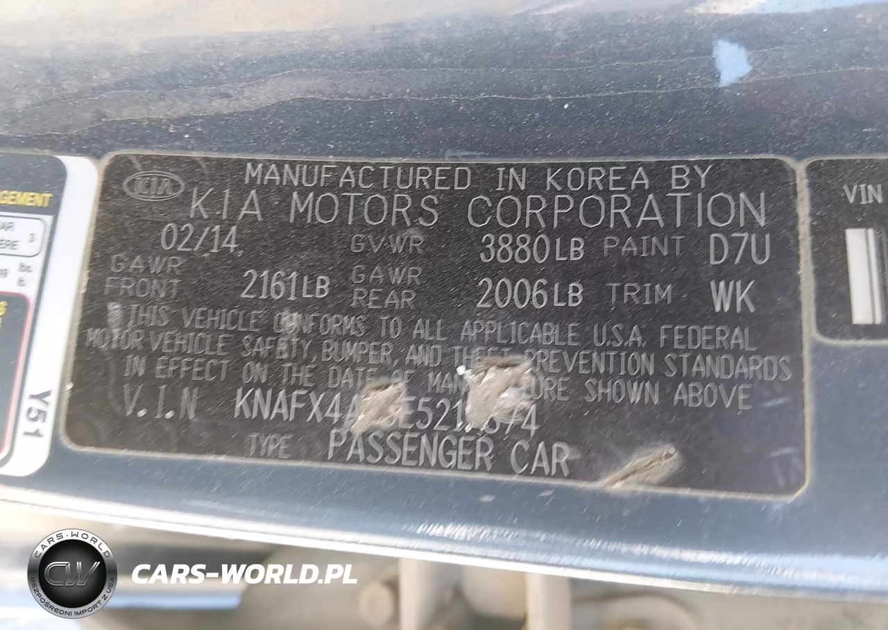 2014 Kia Forte Lx VIN:KNAFX4A65E5217874 - 9