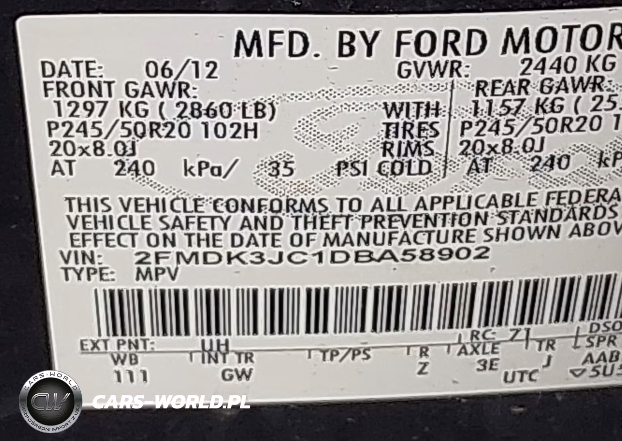 2013 Ford Edge Sel VIN:2FMDK3JC1DBA58902 - 9