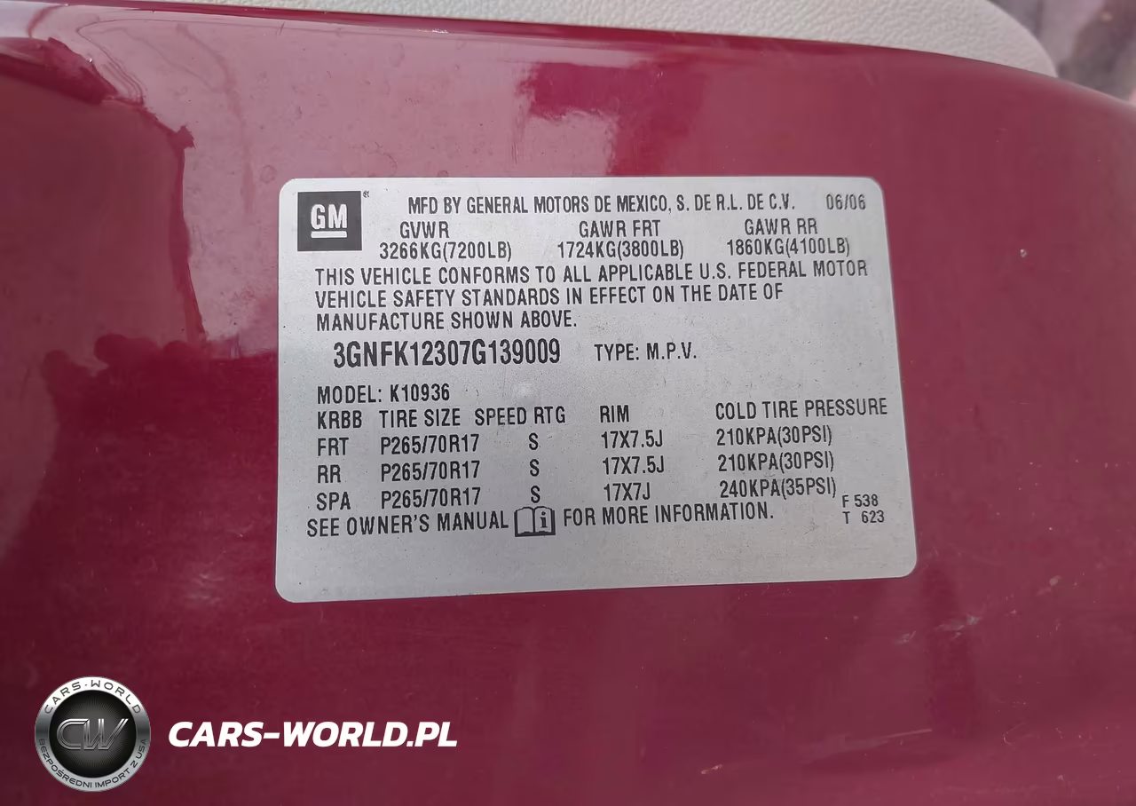 2007 Chevrolet Avalanche 1500 Lt VIN:3GNFK12307G139009 - 9