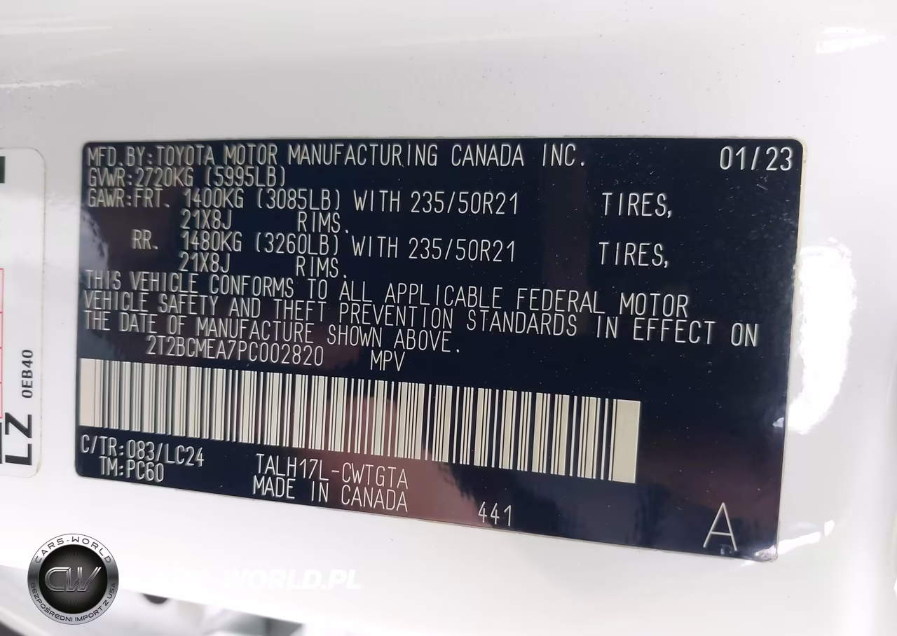 2023 Lexus Rx 500H F Sport Performance VIN:2T2BCMEA7PC002820 - 9