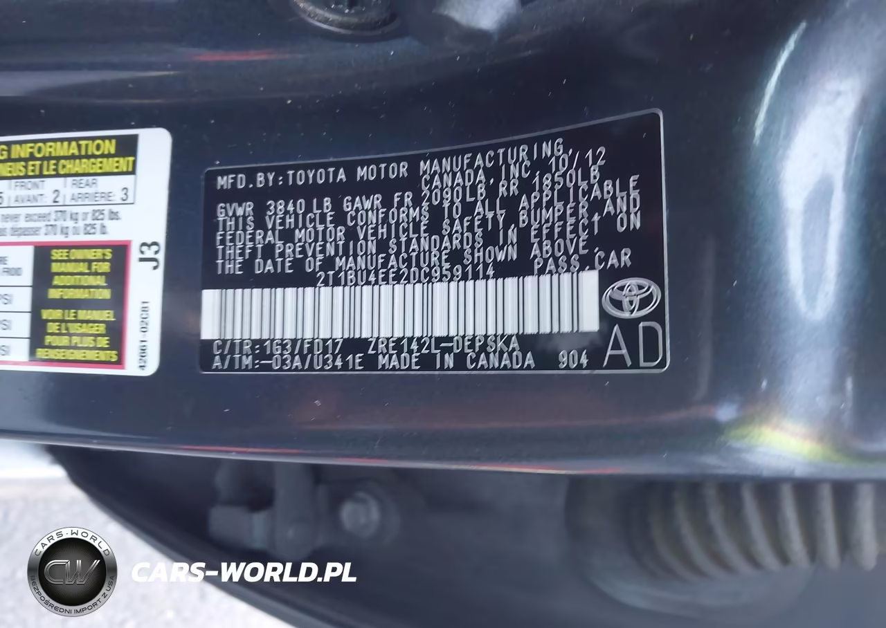 2013 Toyota Corolla S VIN:2T1BU4EE2DC959114 - 9