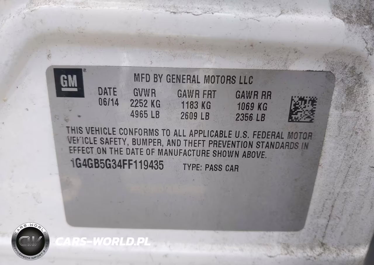 2015 Buick Lacrosse Leather VIN:1G4GB5G34FF119435 - 9