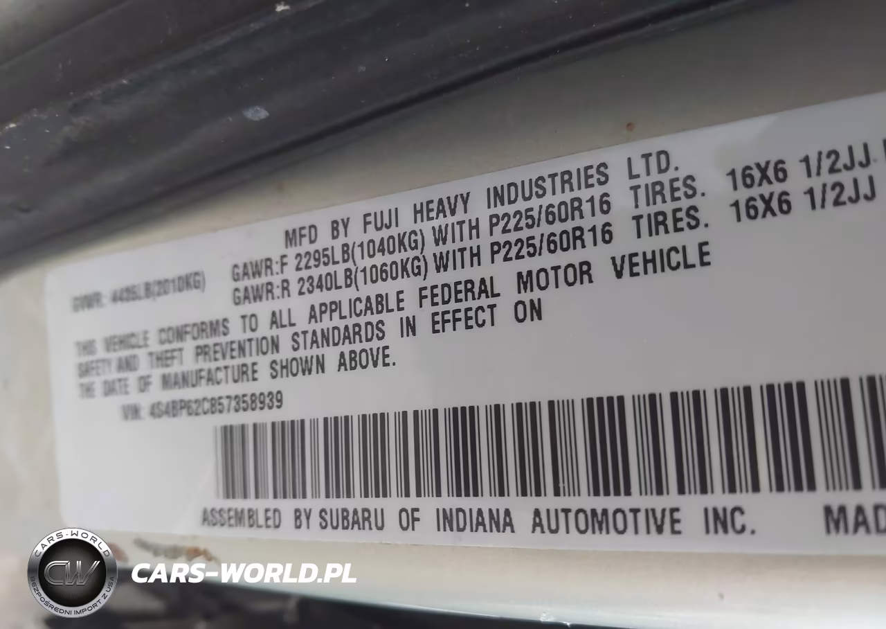 2005 Subaru Outback 2.5I Limited VIN:4S4BP62C857358939 - 9