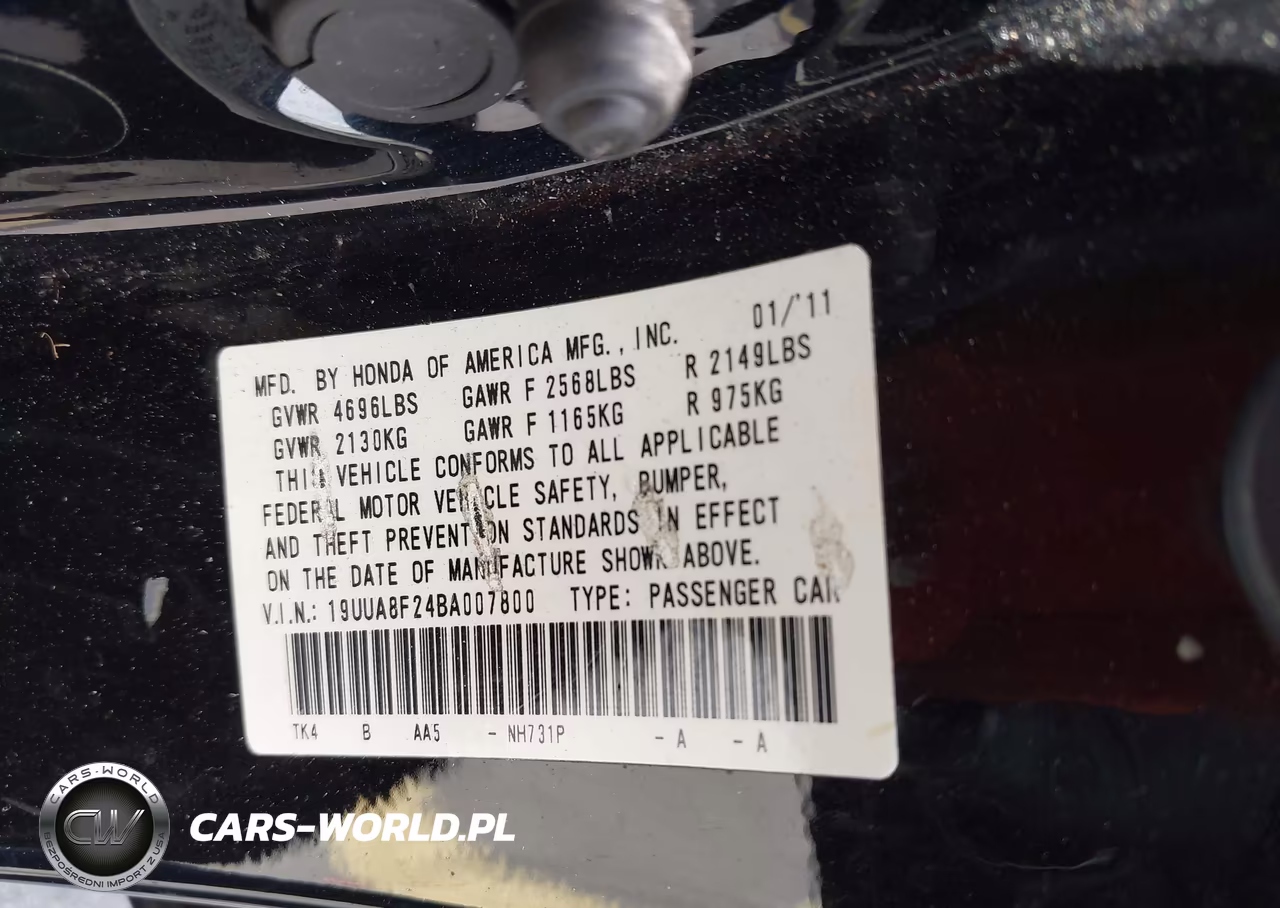 2011 Acura Tl 3.5 VIN:19UUA8F24BA007800 - 9