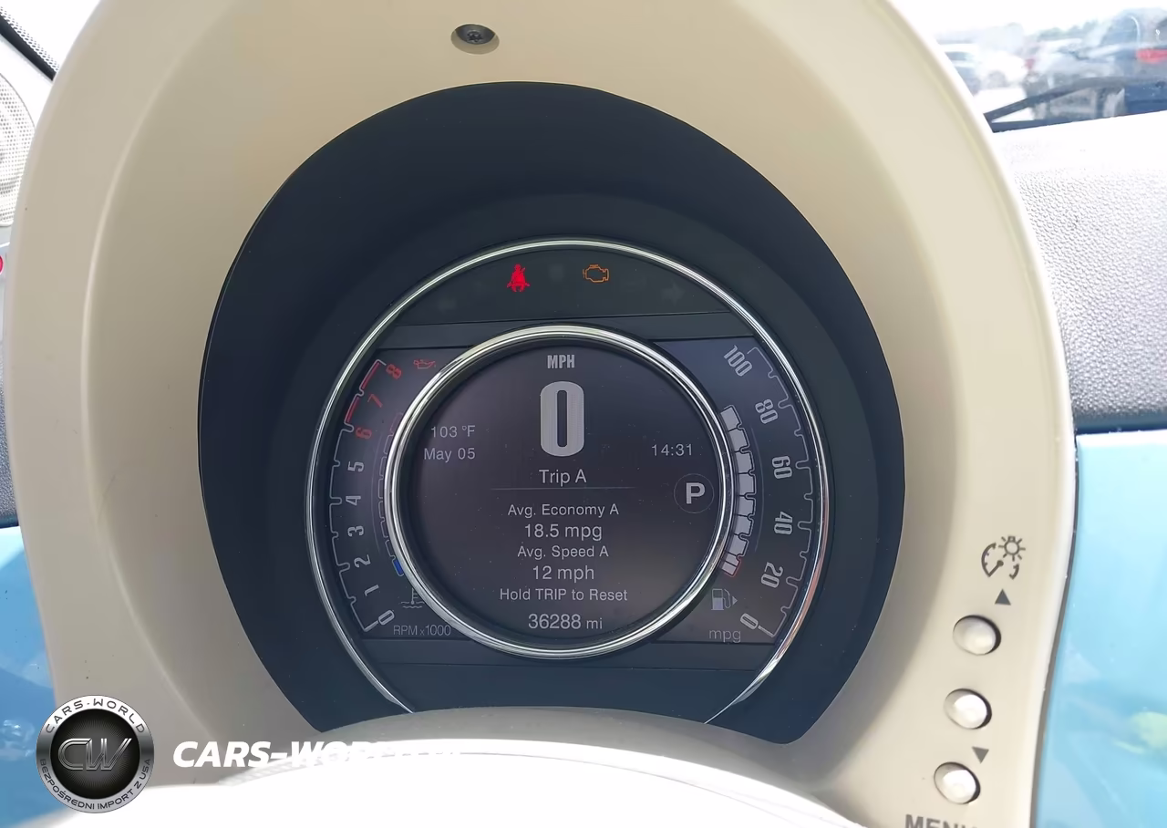 2017 Fiat 500C Lounge VIN:3C3CFFER1HT579136 - 7