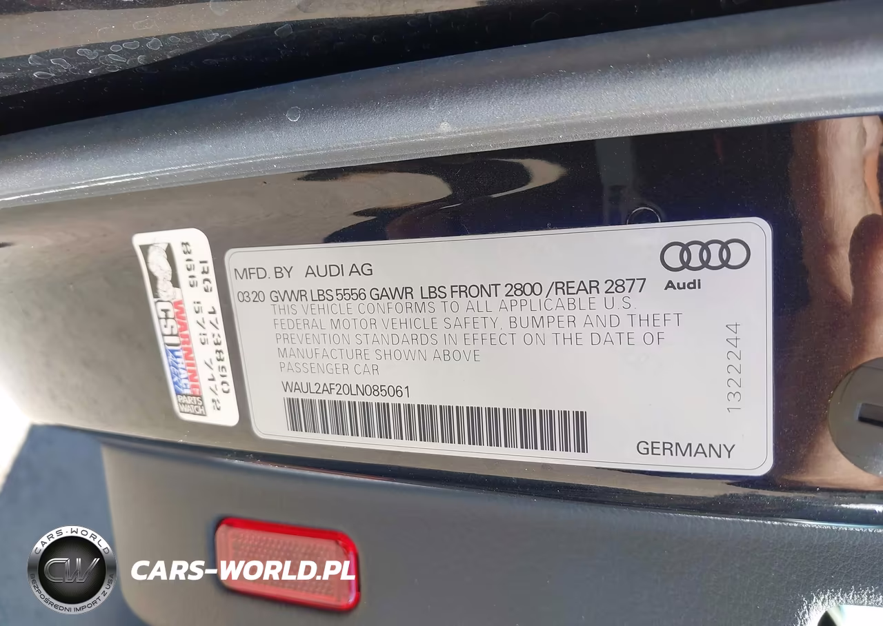 2020 Audi A6 Premium Plus 55 Tfsi Quattro S Tronic VIN:WAUL2AF20LN085061 - 9