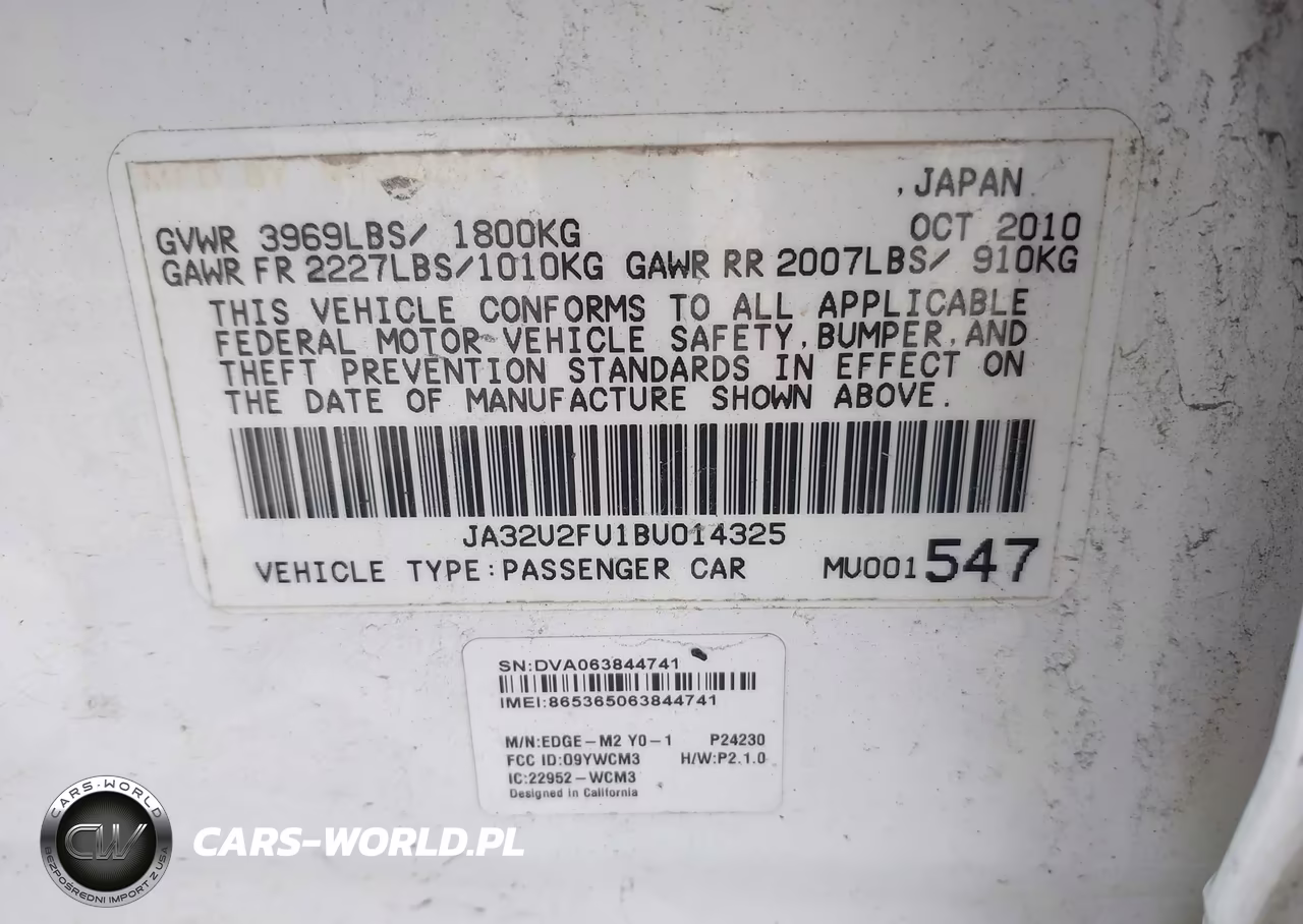 2011 Mitsubishi Lancer Es VIN:JA32U2FU1BU014325 - 9