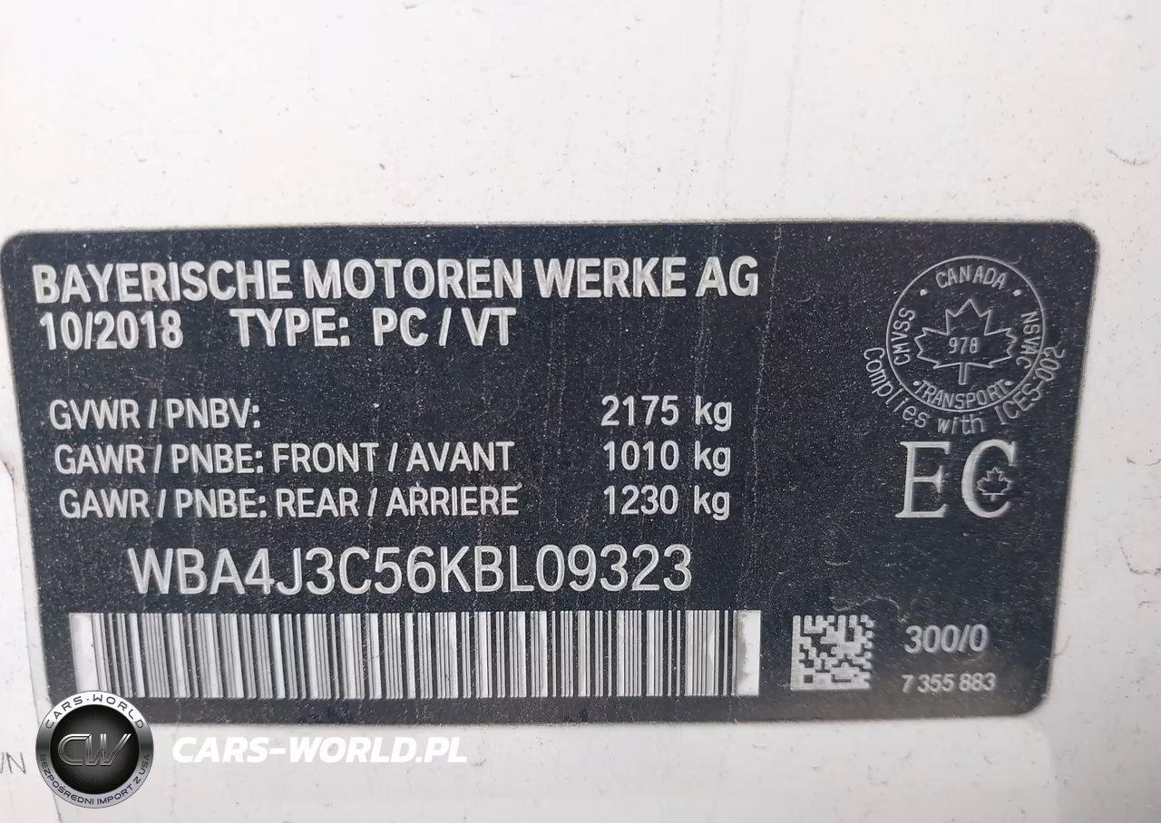 2019 BMW 430I Gran Coupe xDrive VIN:WBA4J3C56KBL09323 - 9