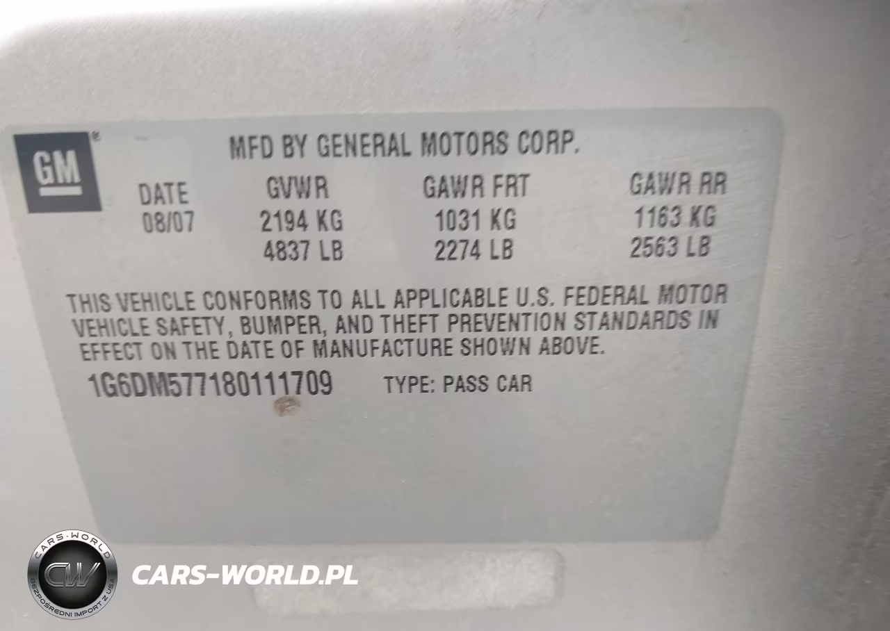 2008 Cadillac Cts Standard VIN:1G6DM577180111709 - 9