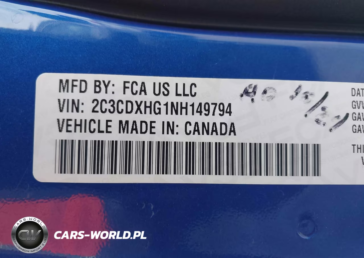 2022 Dodge Charger Gt Rwd VIN:2C3CDXHG1NH149794 - 9