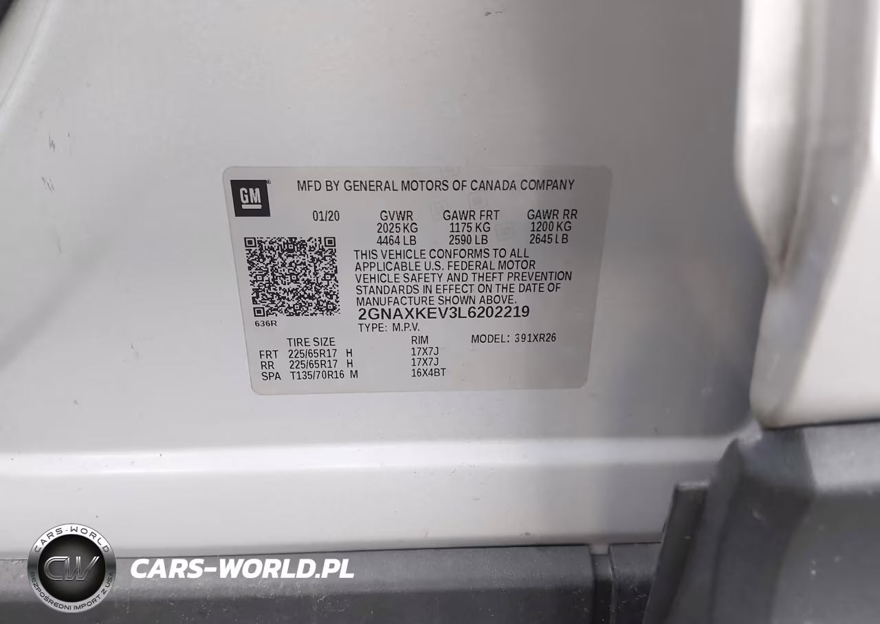 2020 Chevrolet Equinox Fwd Lt 1.5L Turbo VIN:2GNAXKEV3L6202219 - 9