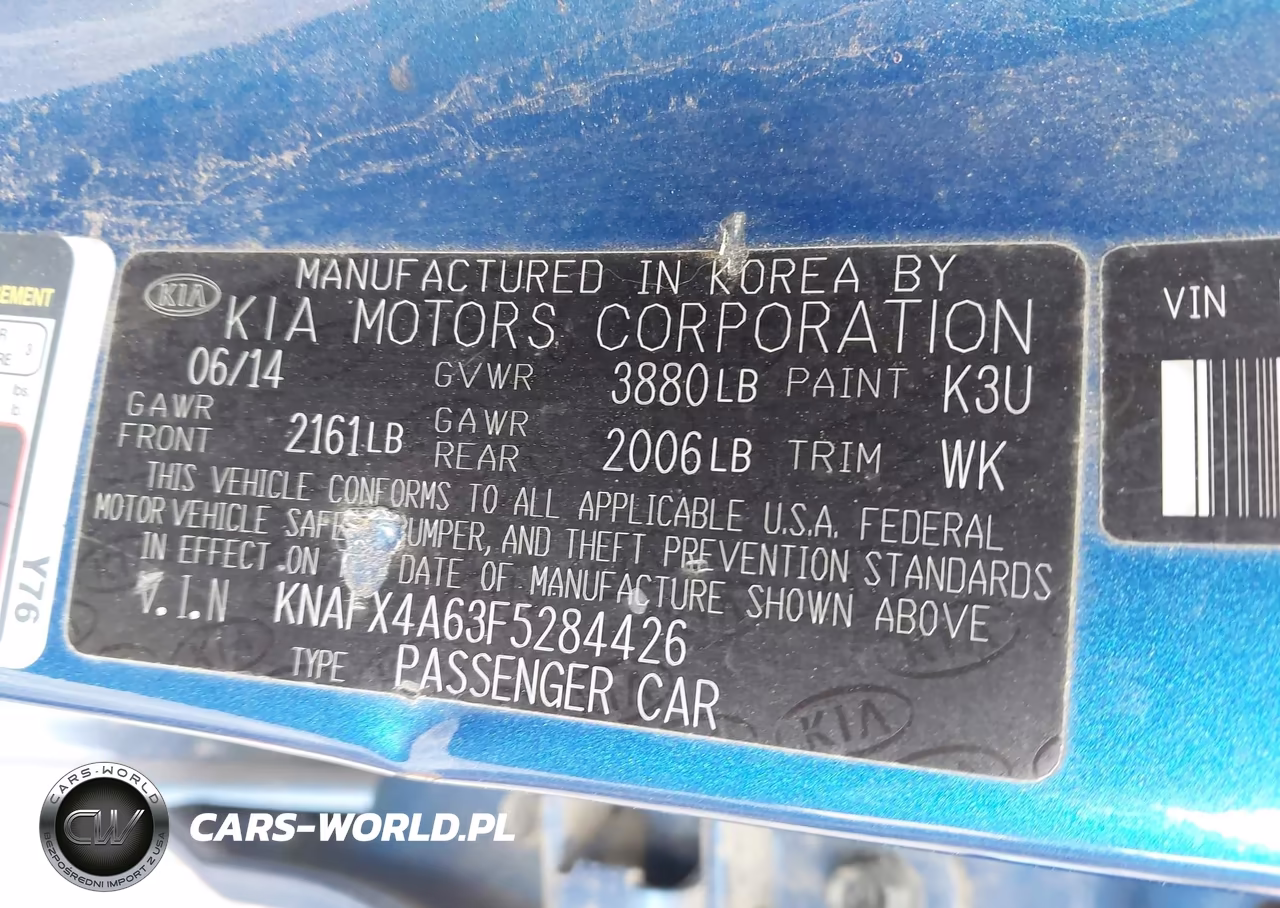 2015 Kia Forte Lx VIN:KNAFX4A63F5284426 - 9