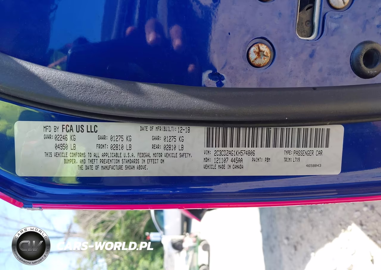2019 Dodge Challenger Sxt VIN:2C3CDZAG1KH574806 - 9