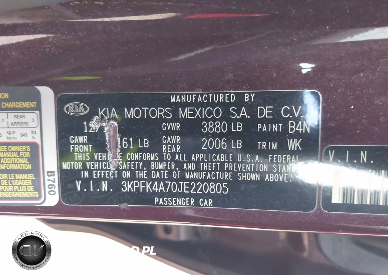 2018 Kia Forte Lx VIN:3KPFK4A70JE220805 - 9