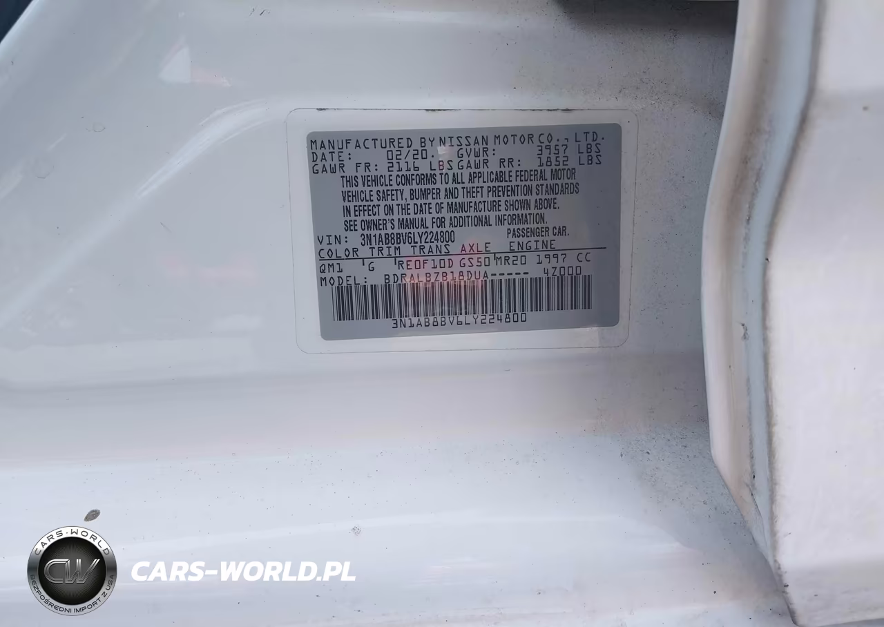 2020 Nissan Sentra S Xtronic Cvt VIN:3N1AB8BV6LY224800 - 9