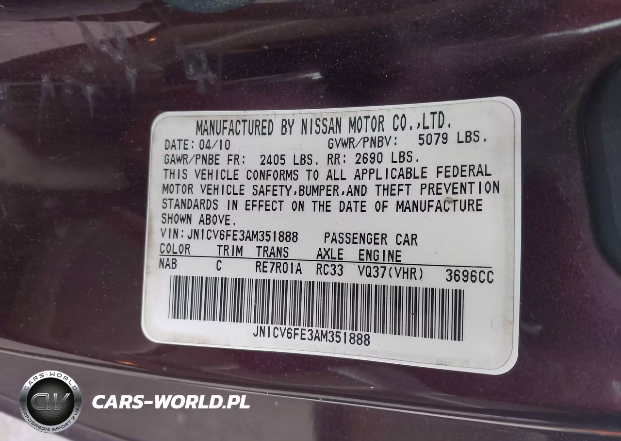 2010 Infiniti G37 VIN:JN1CV6FE3AM351888 - 9