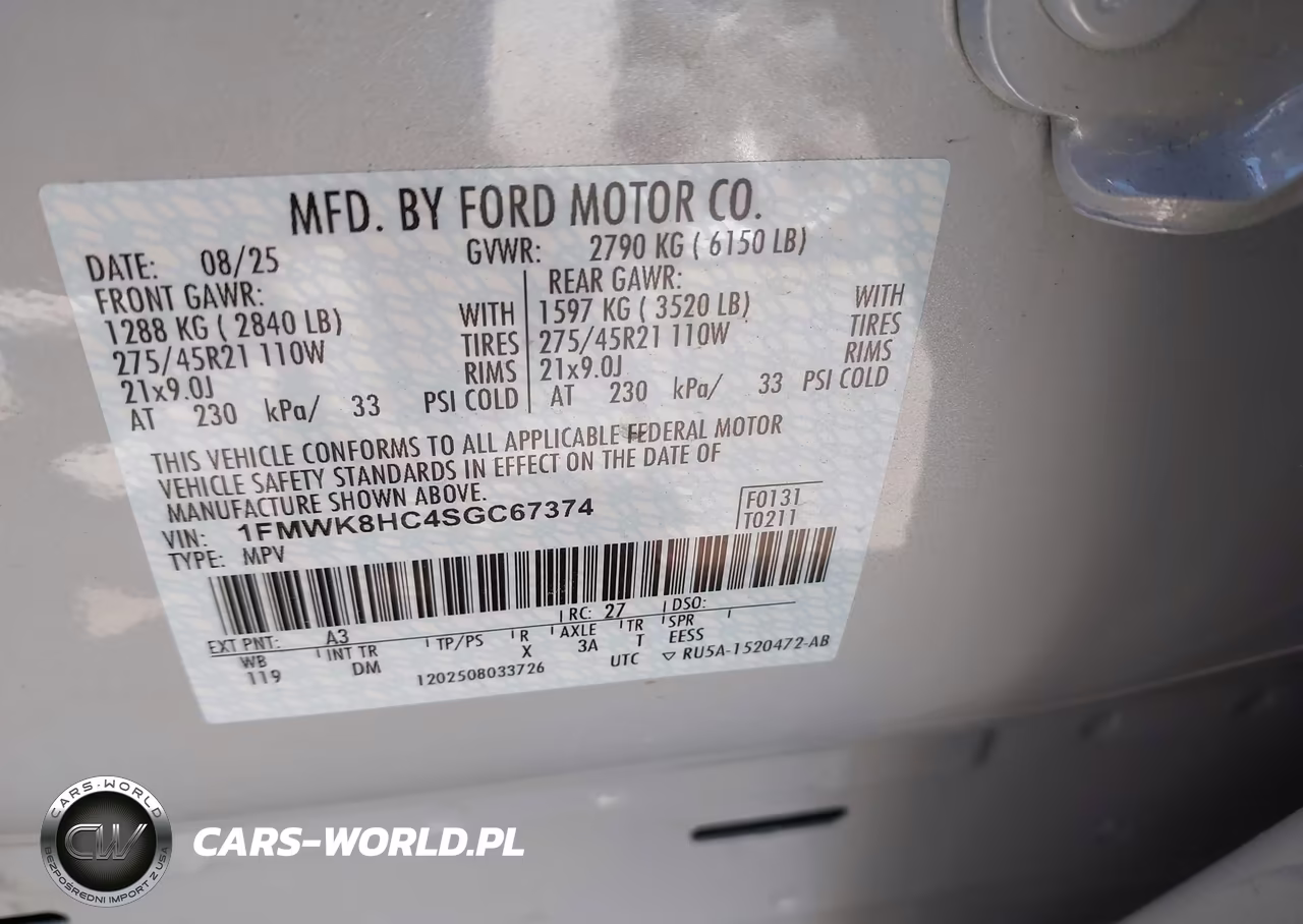 2025 Ford Explorer Platinum VIN:1FMWK8HC4SGC67374 - 9