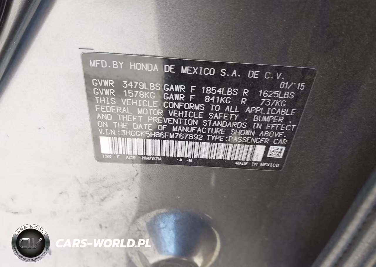 2015 Honda Fit Ex-Ex-L VIN:3HGGK5H86FM767892 - 9