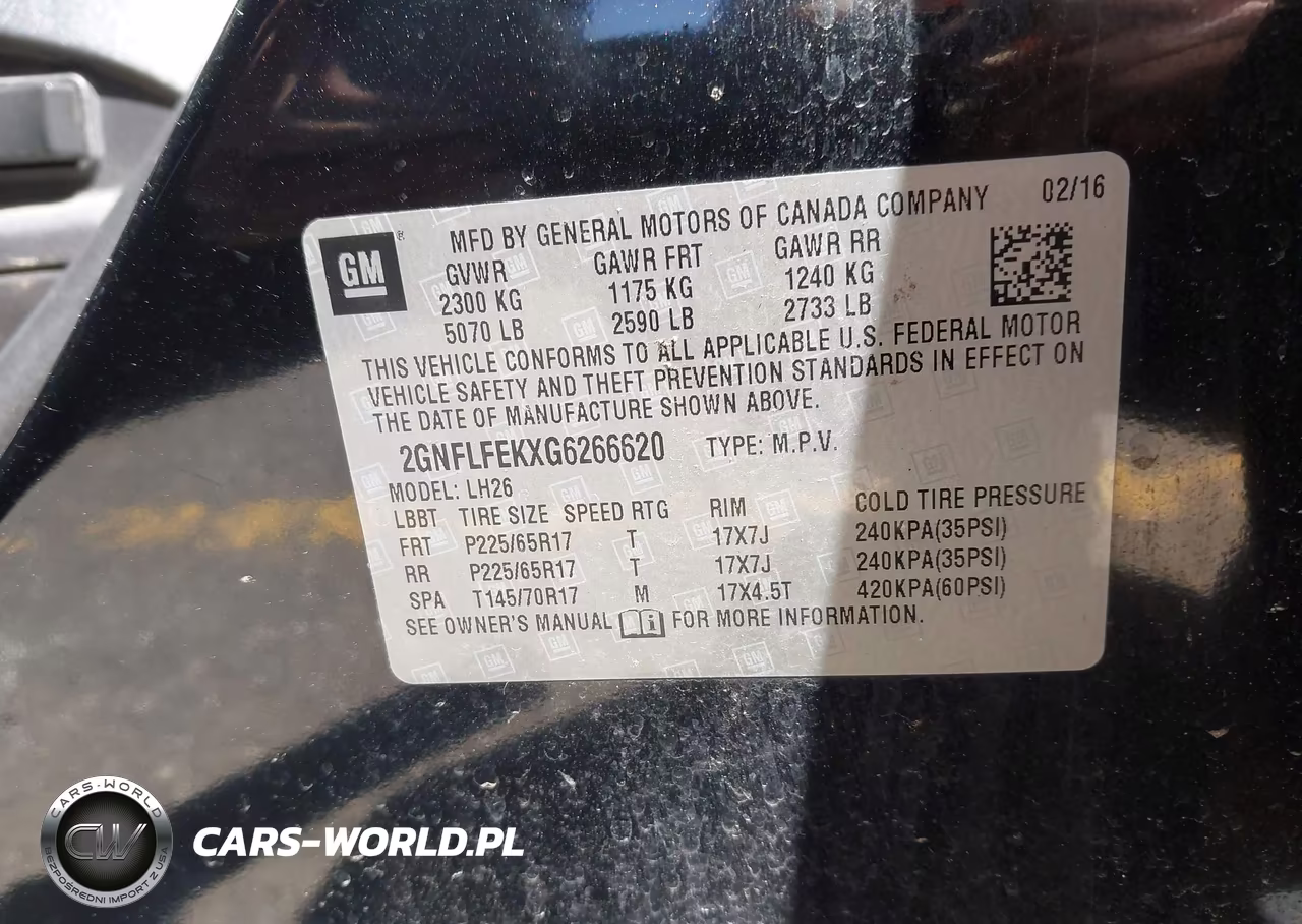 2016 Chevrolet Equinox Lt VIN:2GNFLFEKXG6266620 - 9