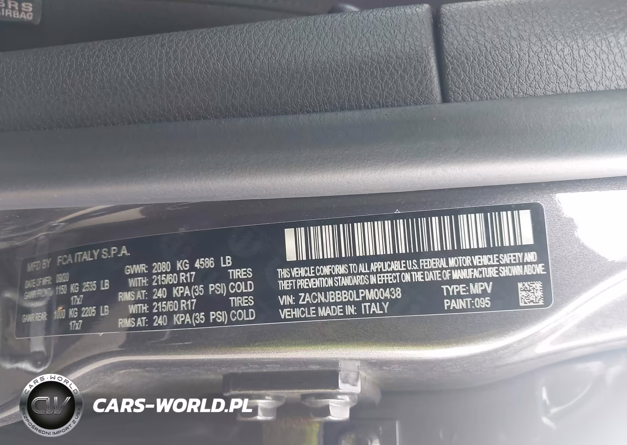 2020 Jeep Renegade Latitude 4X4 VIN:ZACNJBBB0LPM00438 - 9