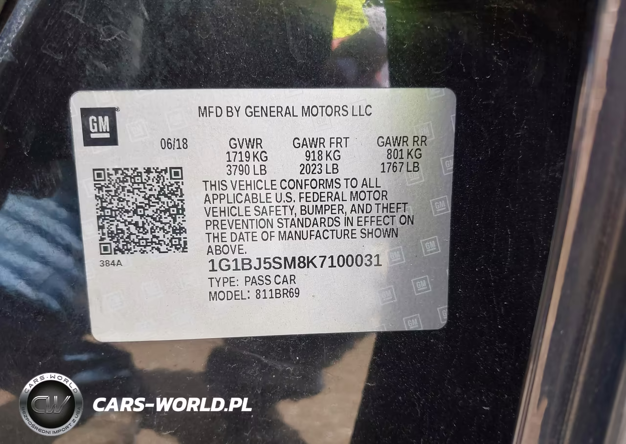 2019 Chevrolet Cruze Diesel VIN:1G1BJ5SM8K7100031 - 9