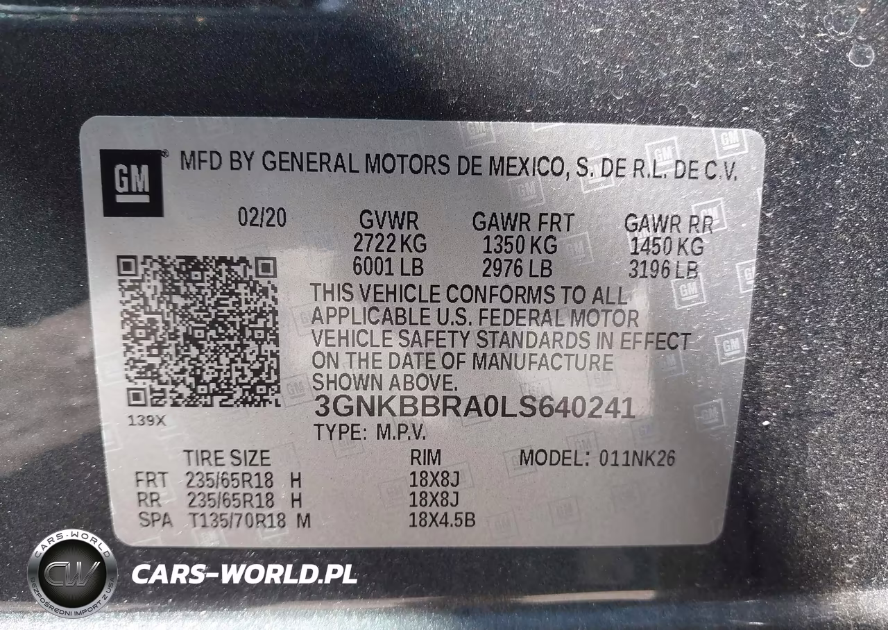 2020 Chevrolet Blazer Fwd 1Lt VIN:3GNKBBRA0LS640241 - 9