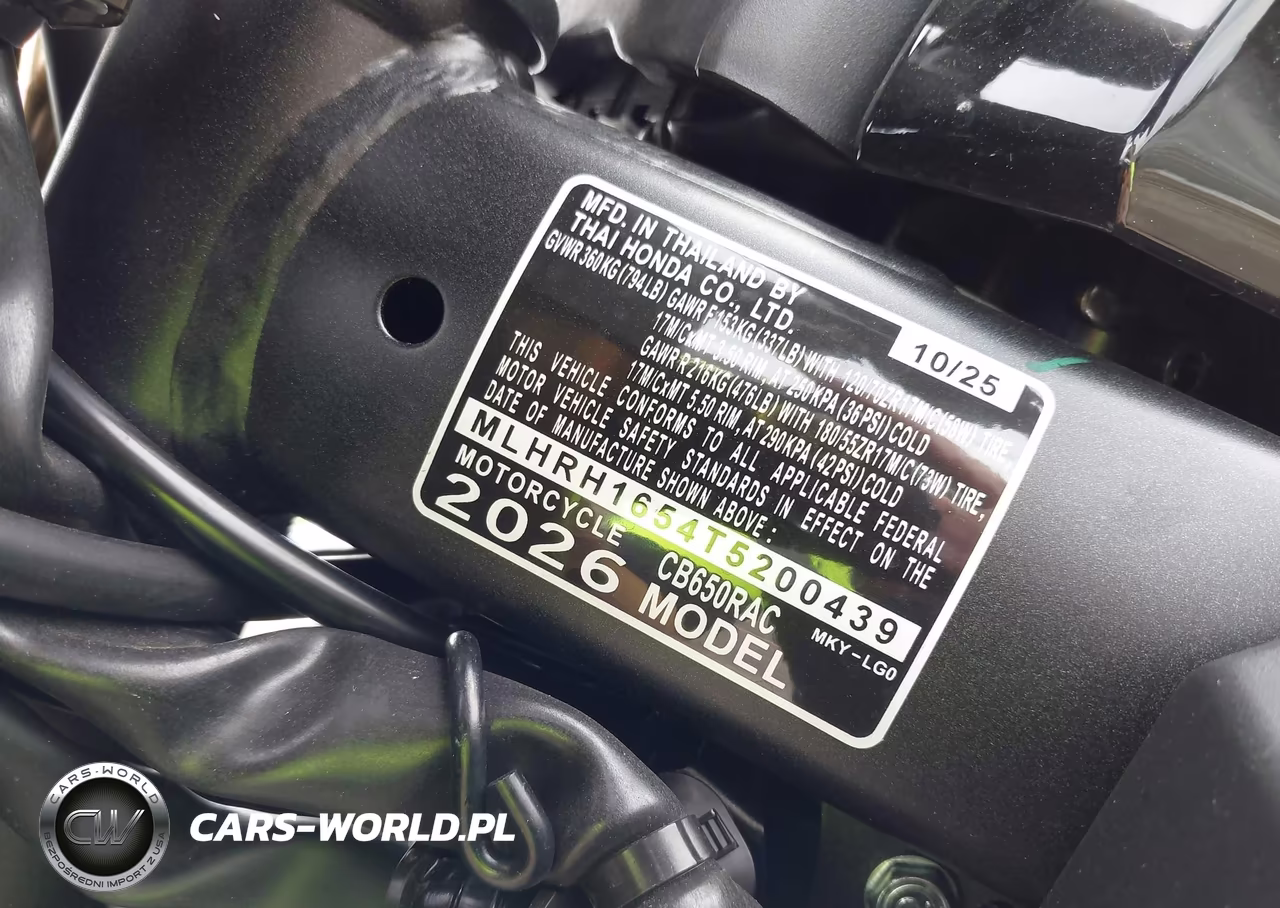 2026 Honda Cb650 R VIN:MLHRH1654T5200439 - 14