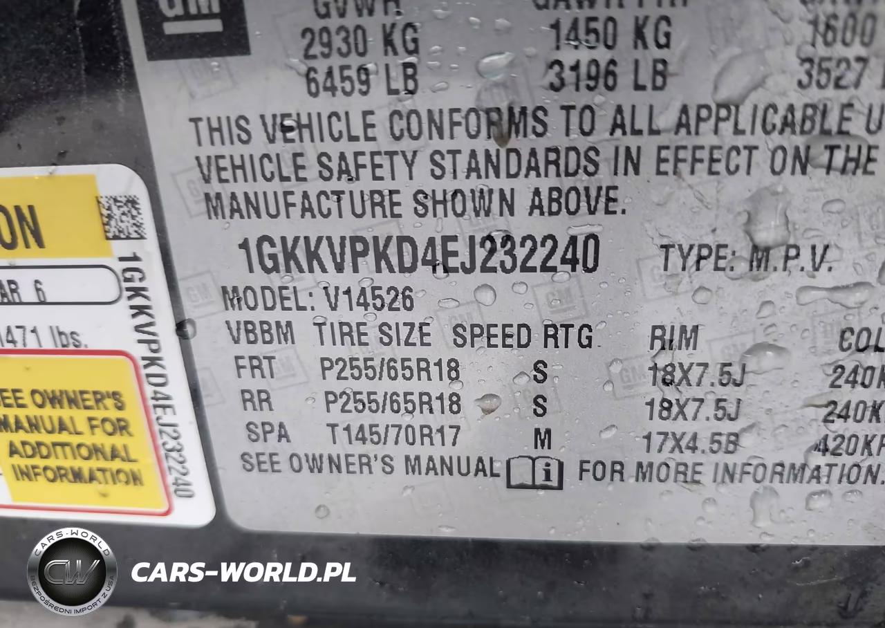 2014 GMC Acadia Sle-2 VIN:1GKKVPKD4EJ232240 - 9