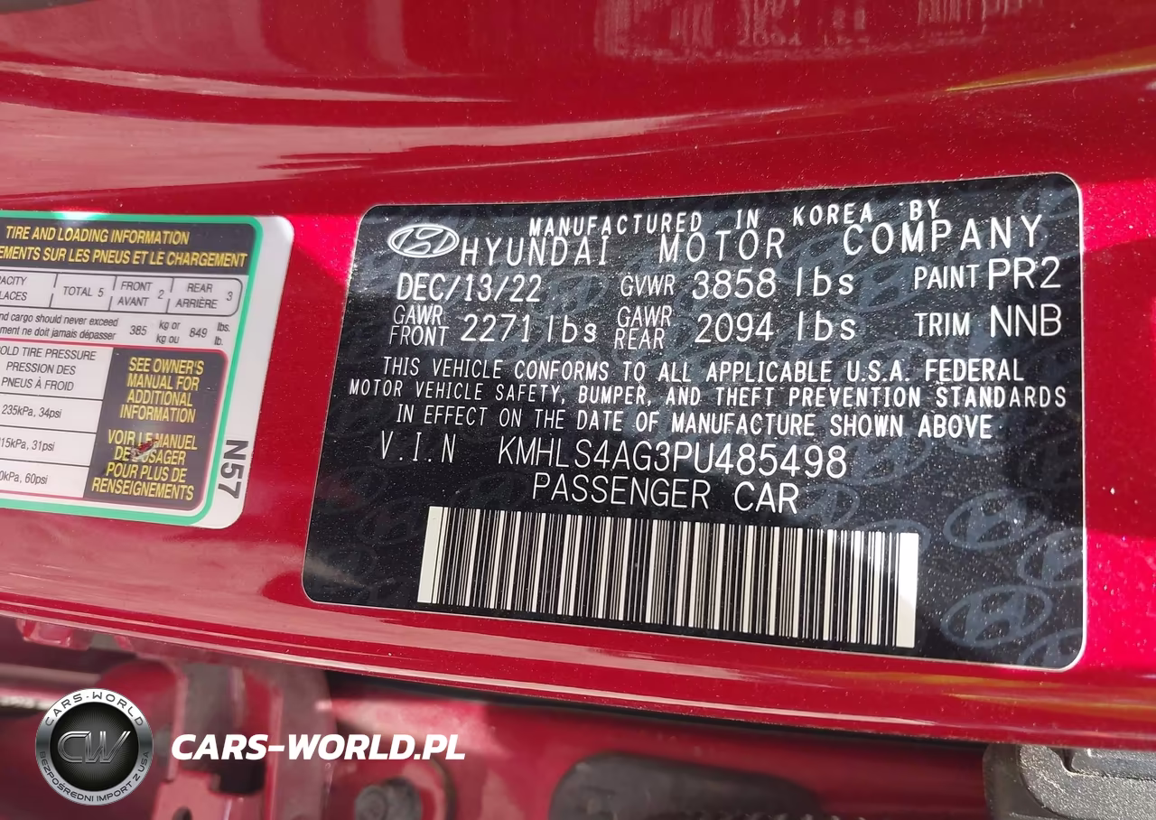 2023 Hyundai Elantra Sel VIN:KMHLS4AG3PU485498 - 9