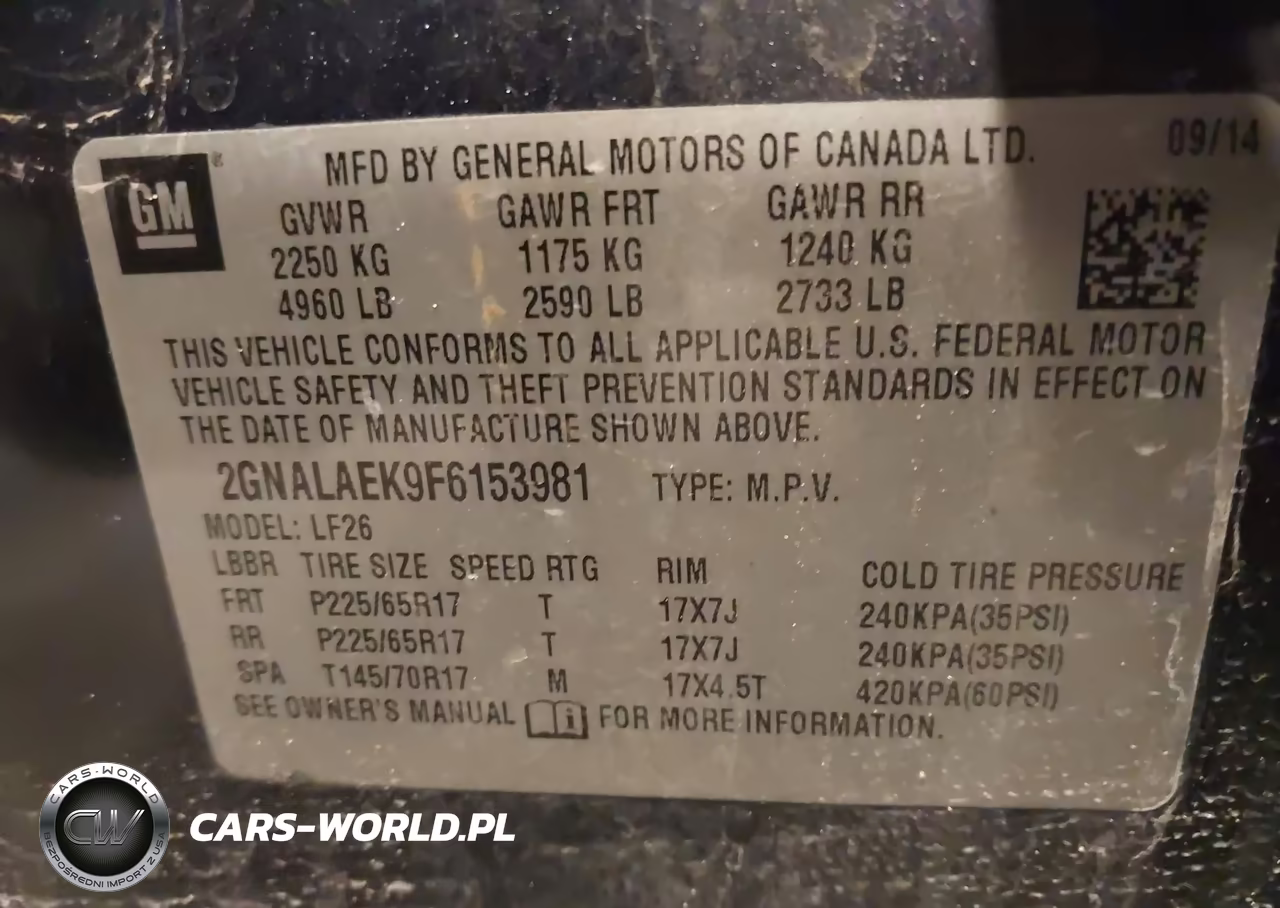 2015 Chevrolet Equinox Ls VIN:2GNALAEK9F6153981 - 9