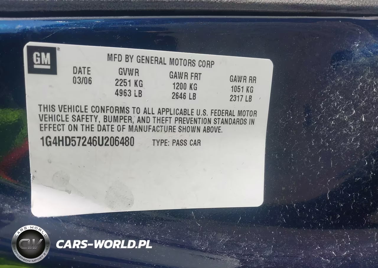 2006 Buick Lucerne Cxl VIN:1G4HD57246U206480 - 9