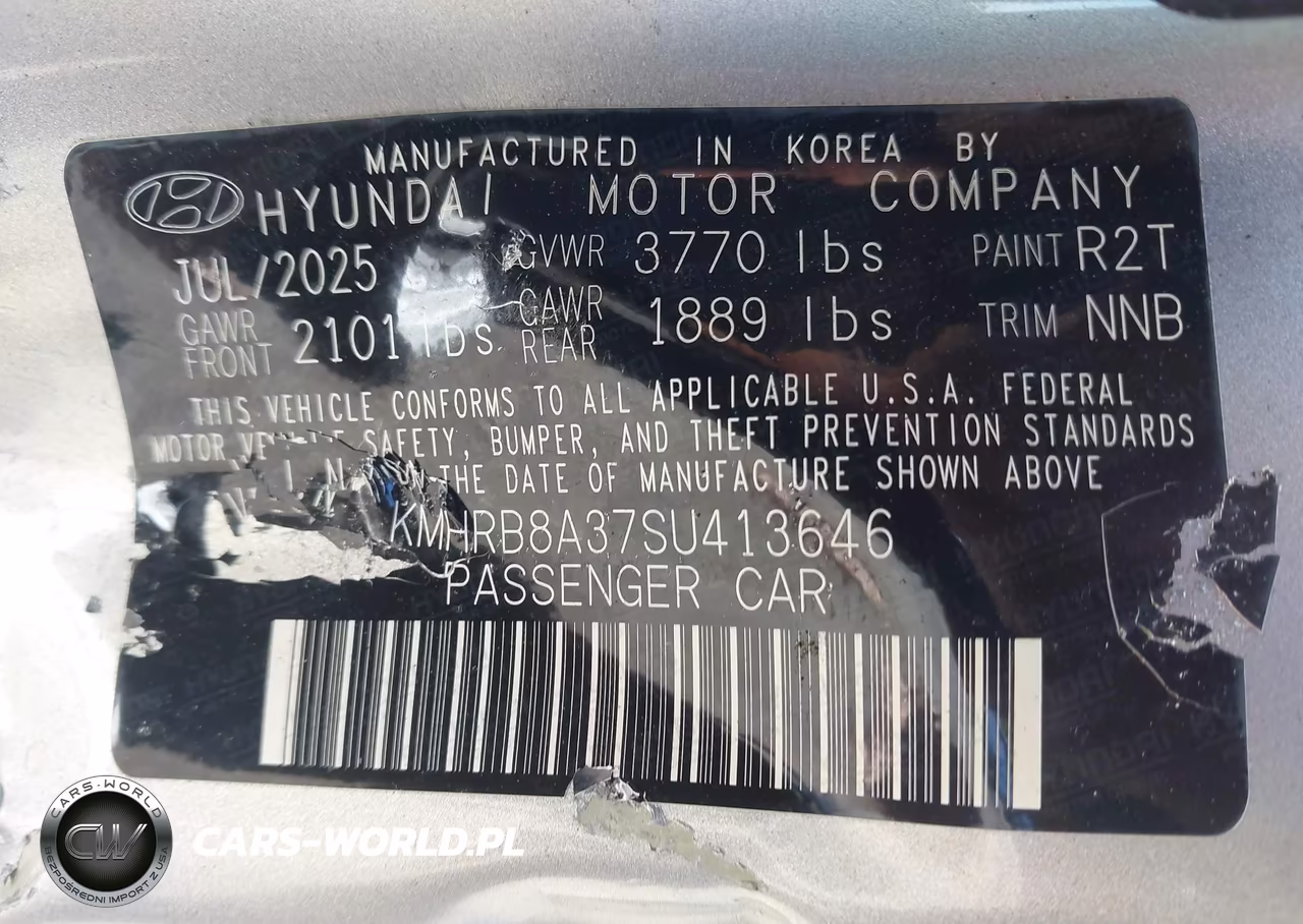2025 Hyundai Venue Se VIN:KMHRB8A37SU413646 - 9