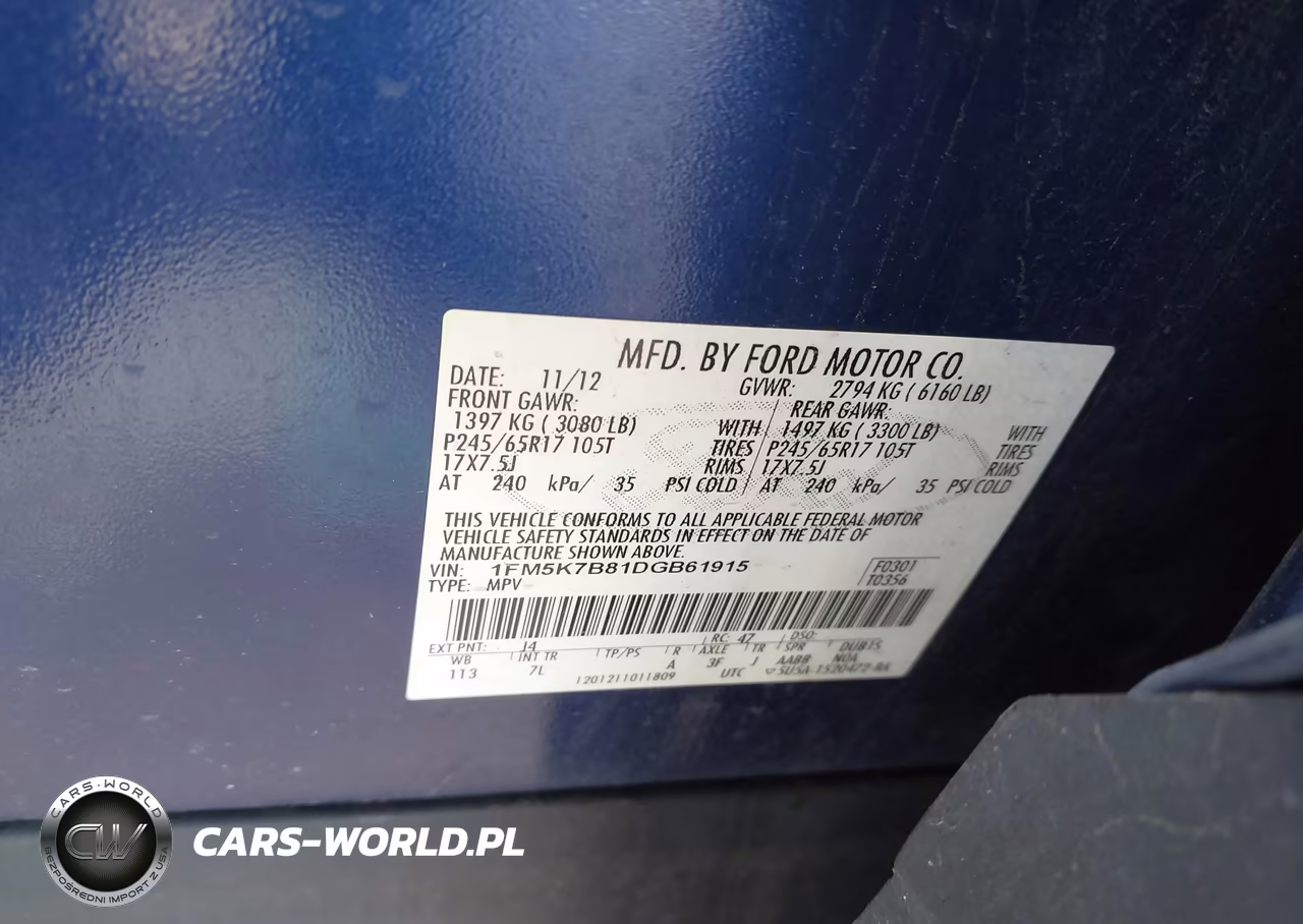 2013 Ford Explorer VIN:1FM5K7B81DGB61915 - 9