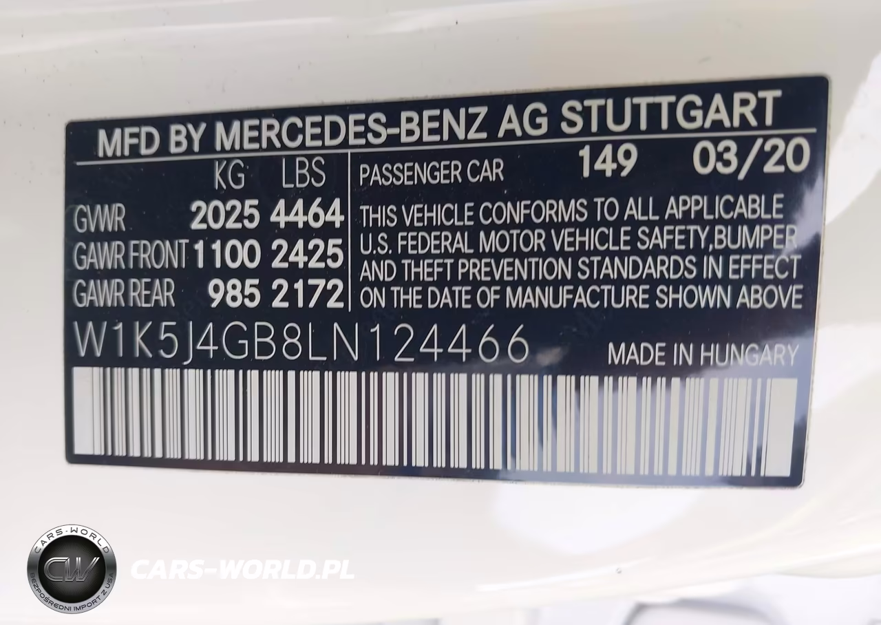 2020 Mercedes-Benz Cla 250 VIN:W1K5J4GB8LN124466 - 9