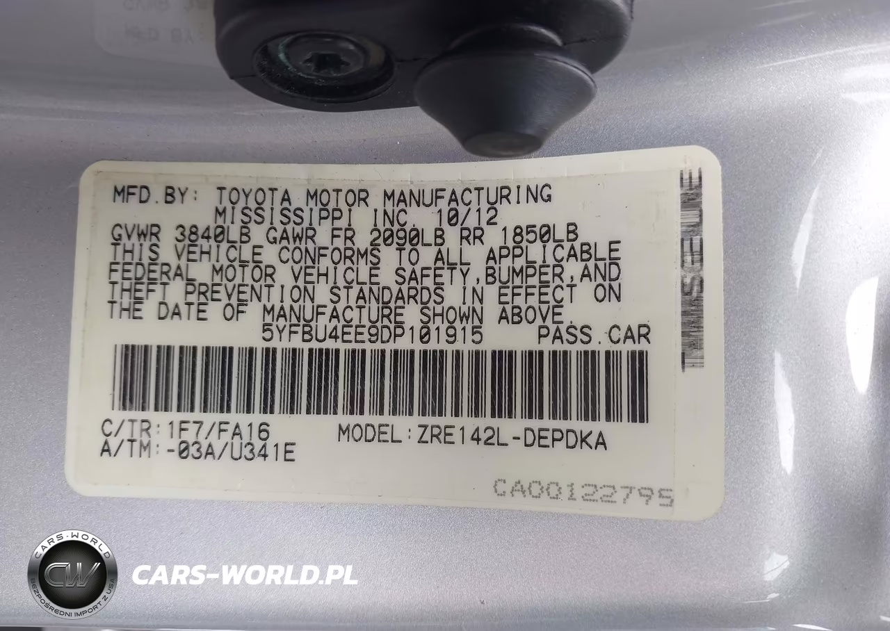 2013 Toyota Corolla L VIN:5YFBU4EE9DP101915 - 9