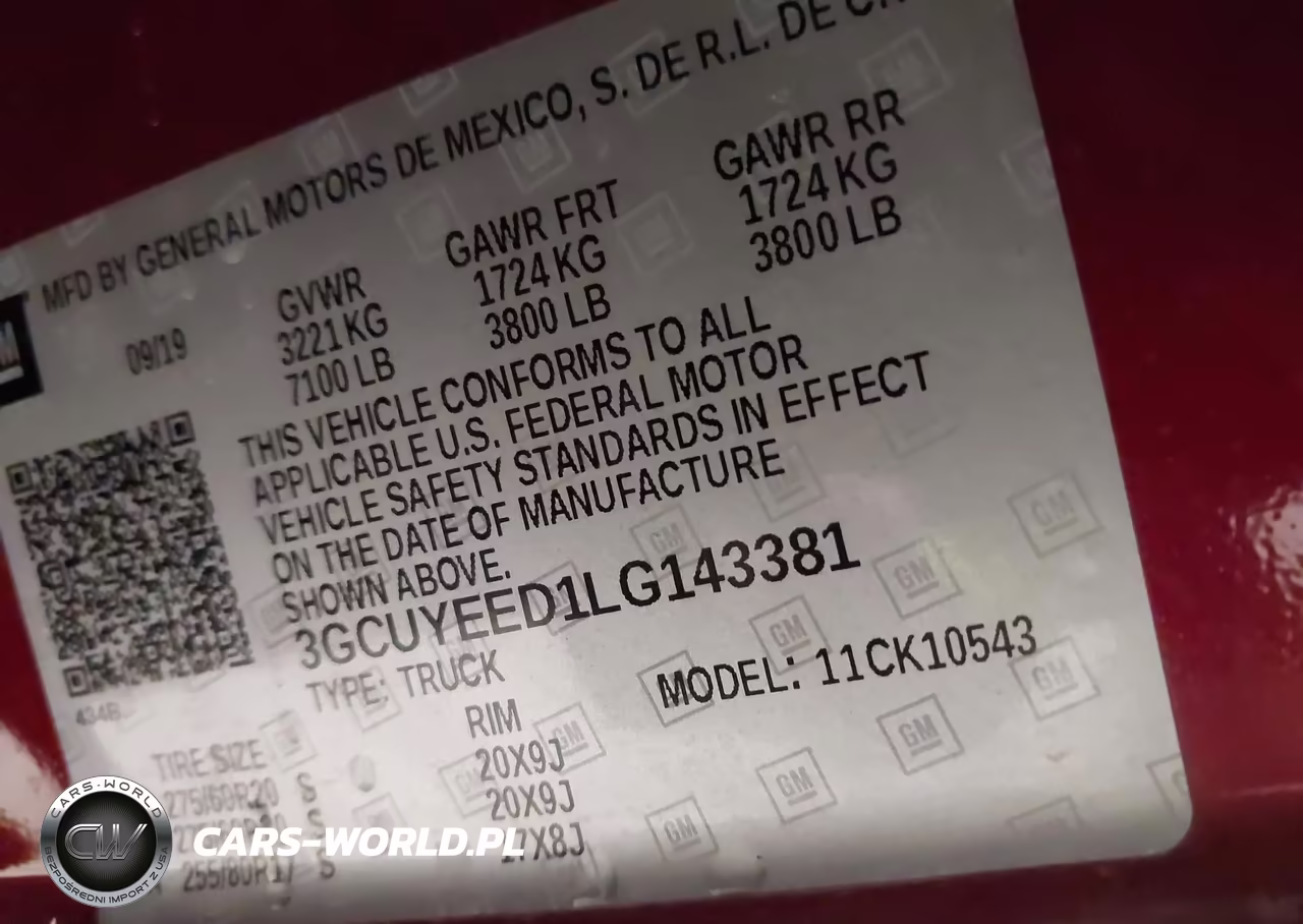 2020 Chevrolet Silverado 1500 4Wd Short Bed Rst VIN:3GCUYEED1LG143381 - 9