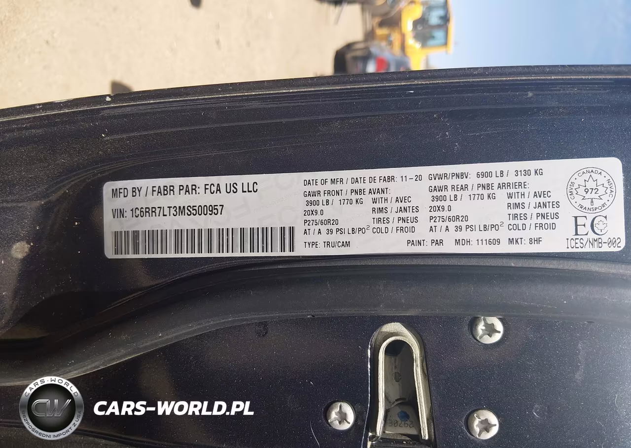 2021 Ram 1500 Classic Slt VIN:1C6RR7LT3MS500957 - 9