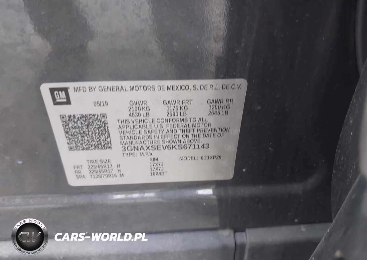 2019 Chevrolet Equinox Ls VIN:3GNAXSEV6KS671143 - 9