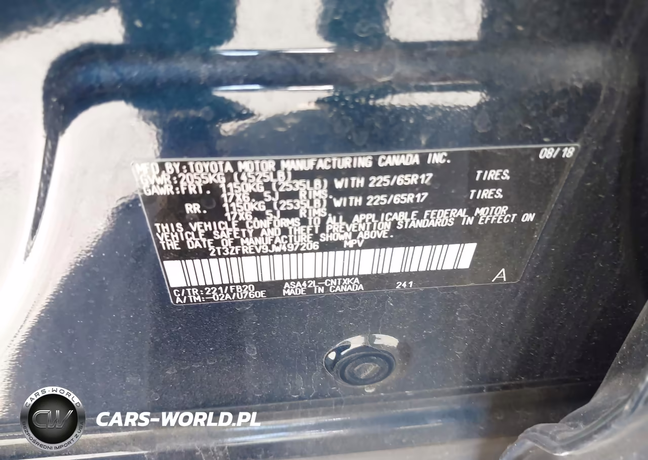 2018 Toyota Rav4 Le VIN:2T3ZFREV9JW497206 - 9