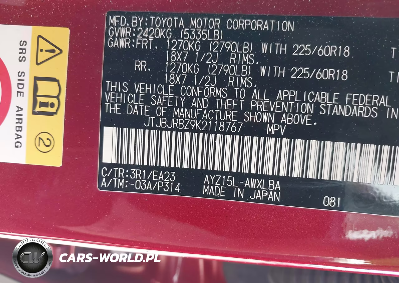 2019 Lexus Nx 300H VIN:JTJBJRBZ9K2118767 - 9