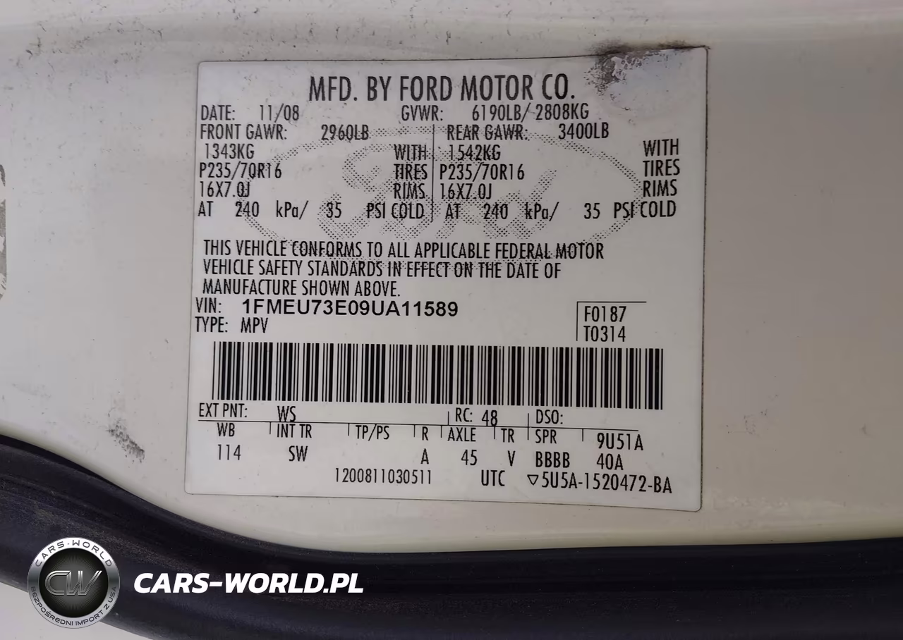2009 Ford Explorer Xlt VIN:1FMEU73E09UA11589 - 9