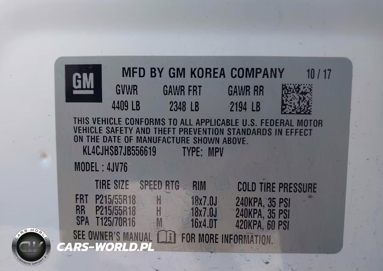 2018 Buick Encore Premium VIN:KL4CJHSB7JB556619 - 9