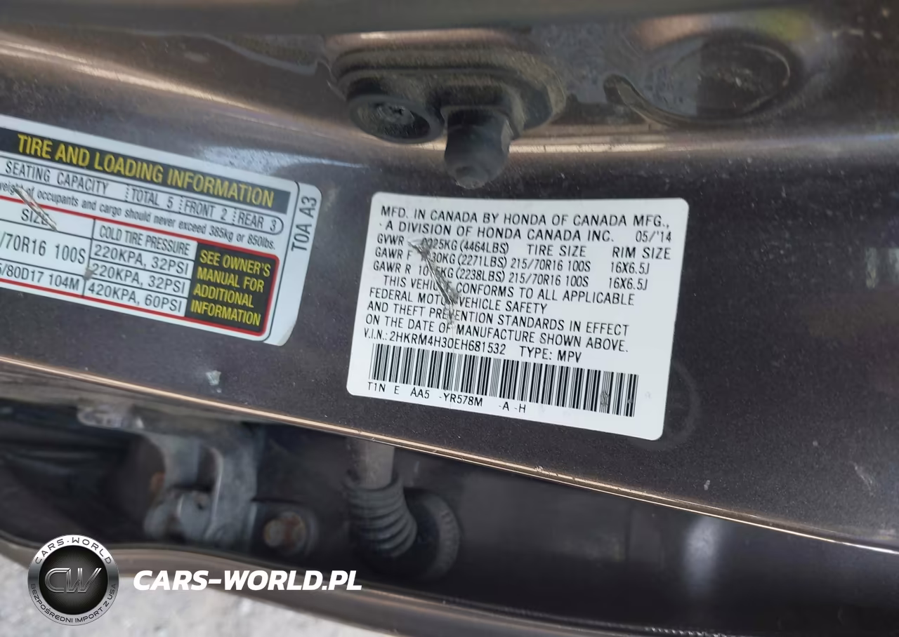 2014 Honda Cr-V Lx VIN:2HKRM4H30EH681532 - 9