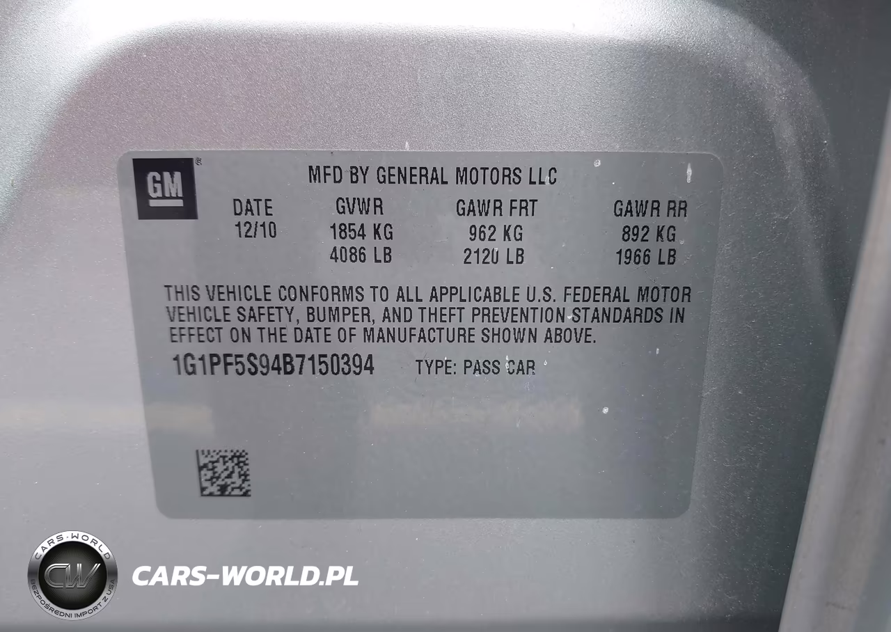 2011 Chevrolet Cruze 1Lt VIN:1G1PF5S94B7150394 - 9
