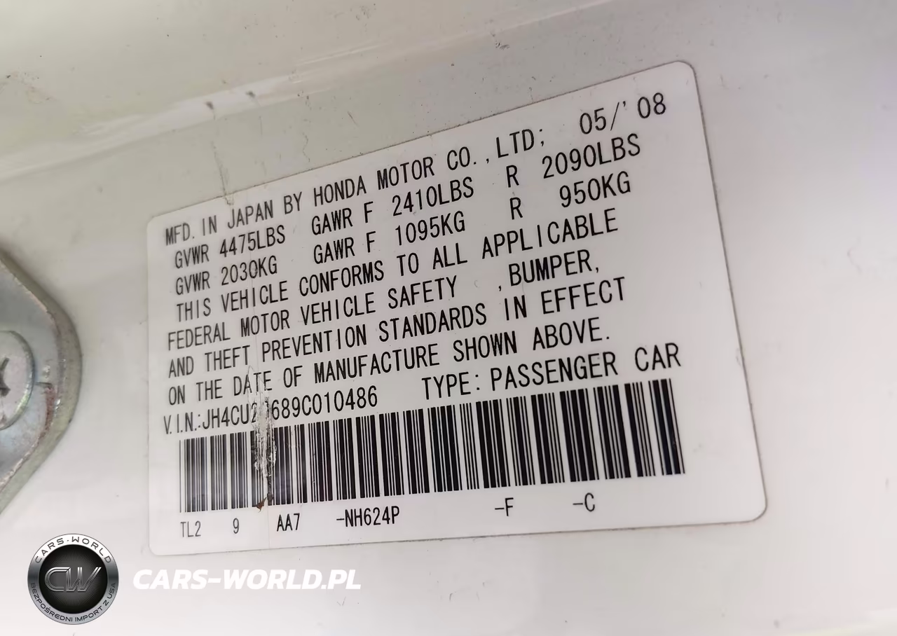 2009 Acura Tsx VIN:JH4CU26689C010486 - 9
