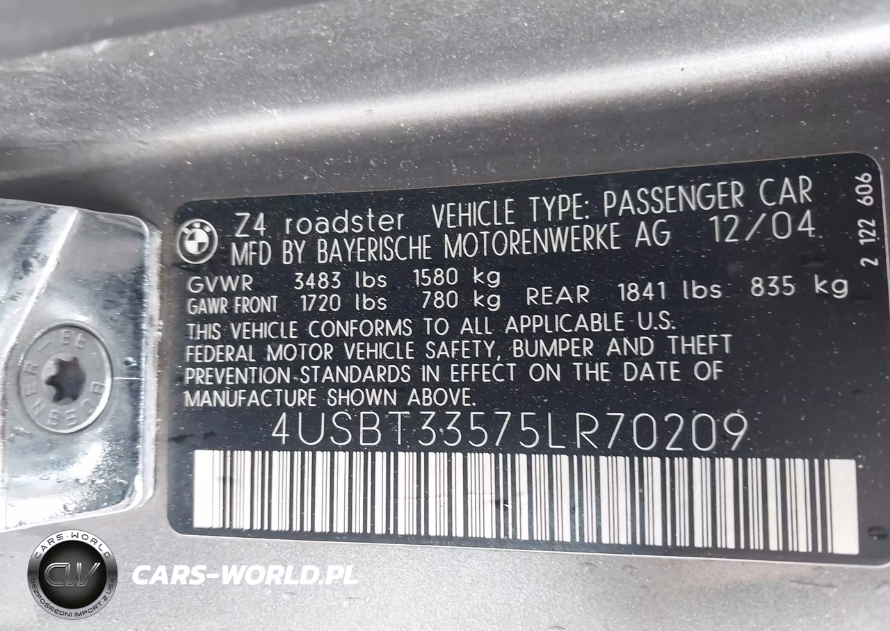 2005 BMW Z4 2.5I VIN:4USBT33575LR70209 - 9