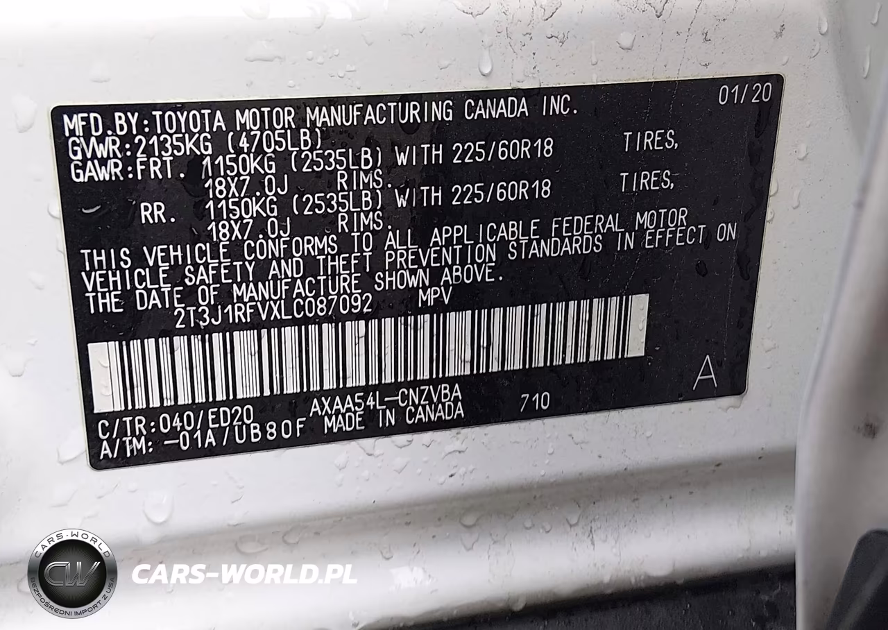 2020 Toyota Rav4 Trd Off-Road VIN:2T3J1RFVXLC087092 - 9