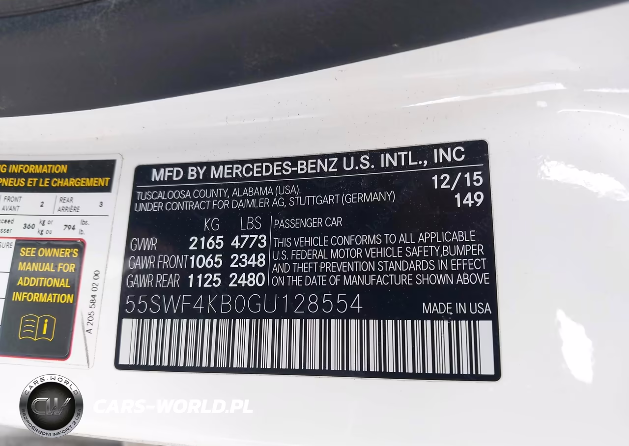 2016 Mercedes-Benz C-Class C 300 VIN:55SWF4KB0GU128554 - 9