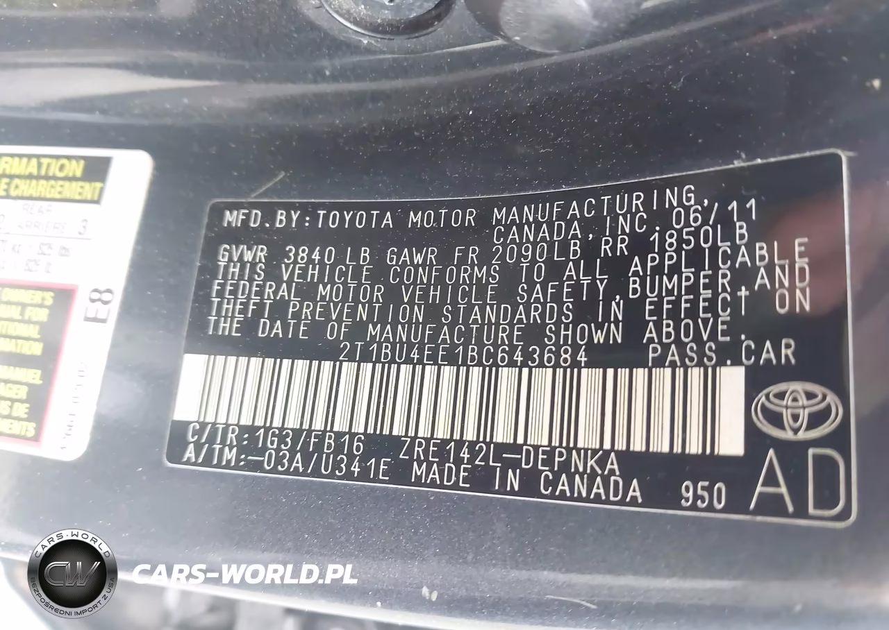 2011 Toyota Corolla Le VIN:2T1BU4EE1BC643684 - 9
