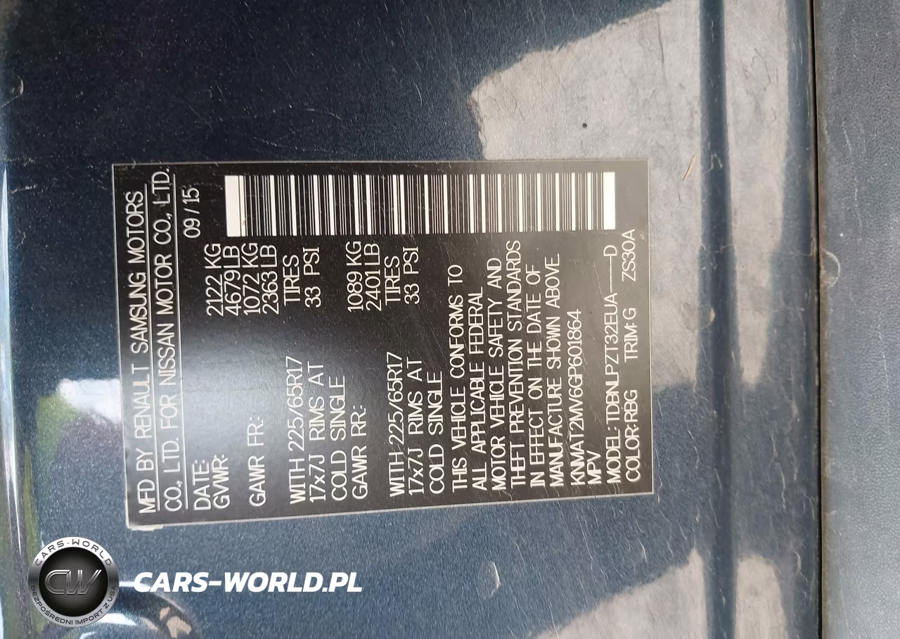 2016 Nissan Rogue S VIN:KNMAT2MV6GP601864 - 9